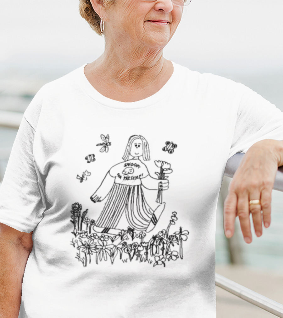 Support The Pollinators Walking With Flowers T-Shirt