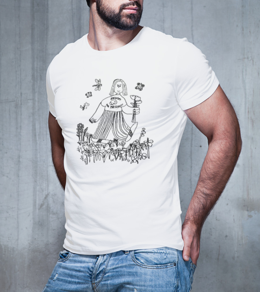 Support The Pollinators Walking With Flowers T-Shirt