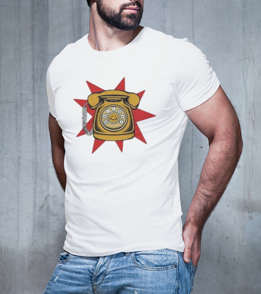Wallows Music Vintage Phone Smiley Rotary Starburst Raglan T-Shirt
