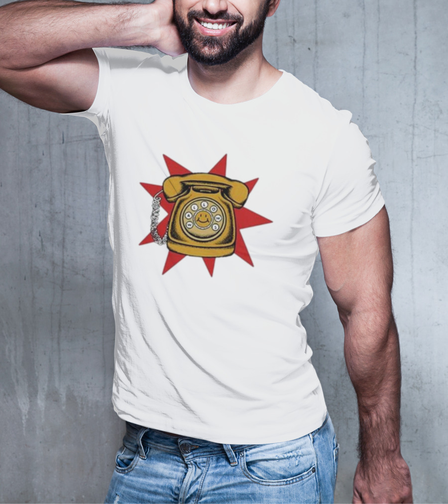 Wallows Music Vintage Phone Smiley Rotary Starburst Raglan T-Shirt