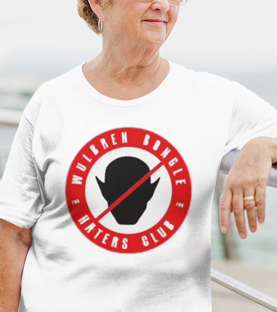 Wulbren Bongle Haters Club FWB Logo Red Circle T-Shirt