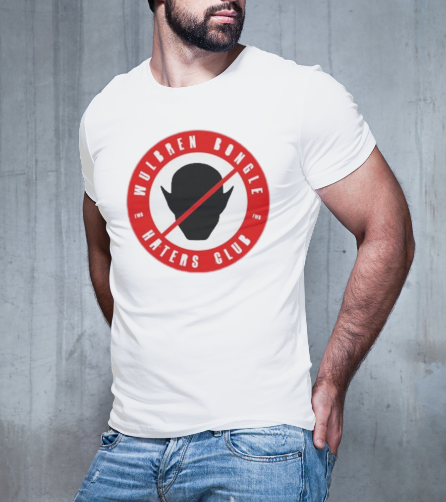 Wulbren Bongle Haters Club FWB Logo Red Circle T-Shirt