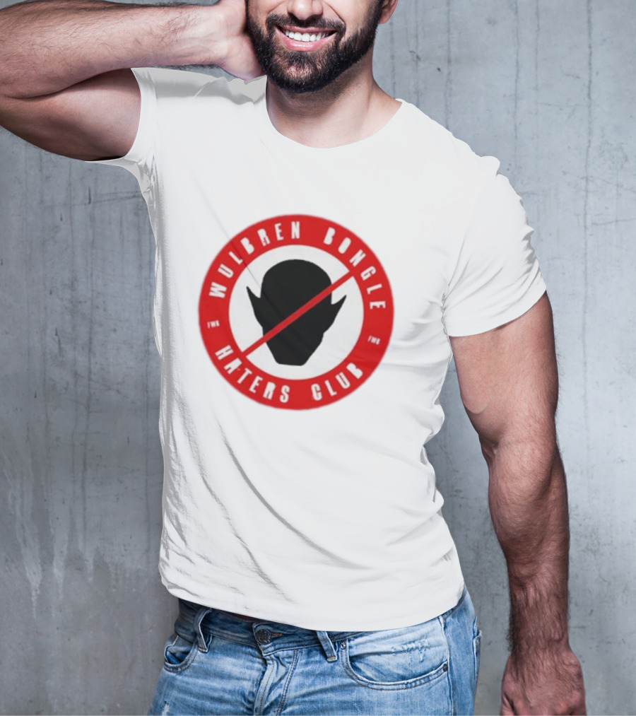 Wulbren Bongle Haters Club FWB Logo Red Circle T-Shirt