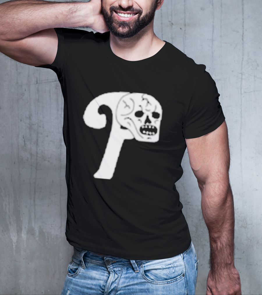 Philadelphia The Fighting Piss Missiles Skull T-Shirt