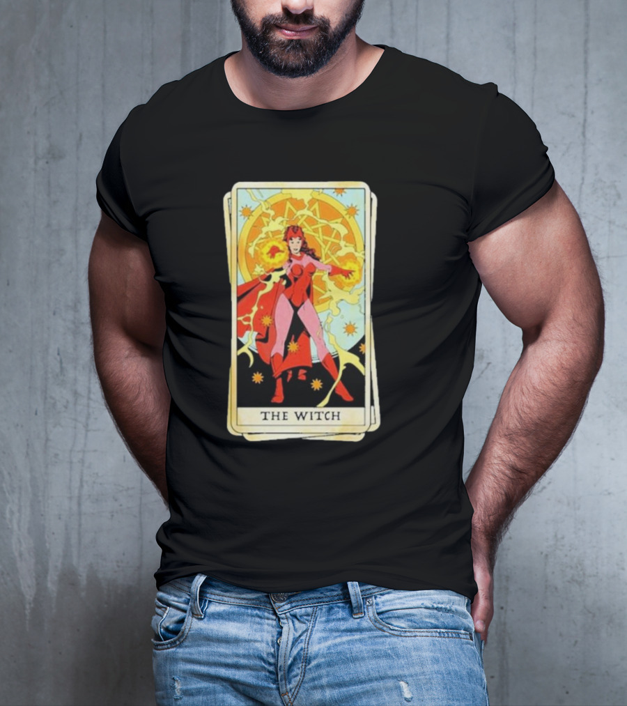 Tarot Card Featuring Scarlet Witch As The Witch T-Shirt