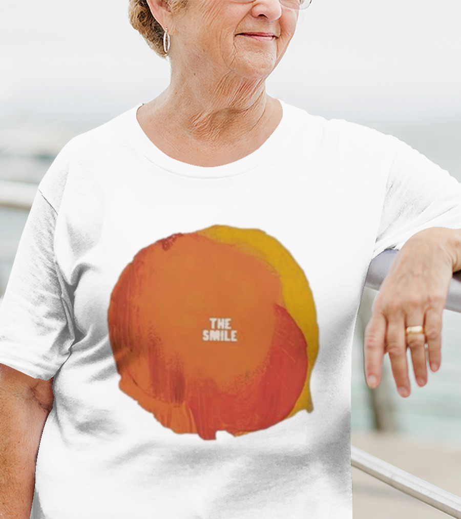 The Smile Sun Paint Texture Art Circle T-Shirt