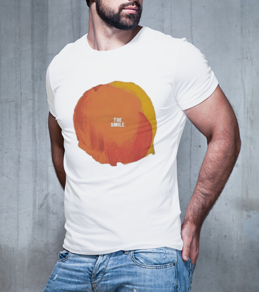 The Smile Sun Paint Texture Art Circle T-Shirt