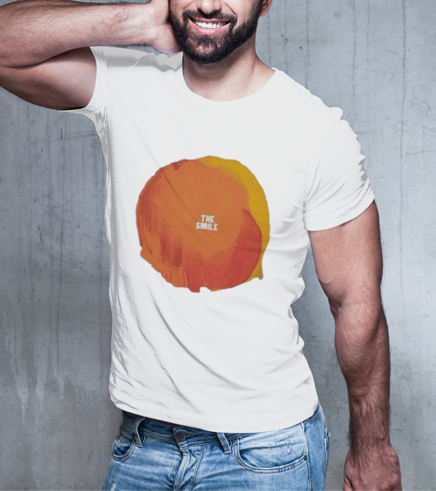 The Smile Sun Paint Texture Art Circle T-Shirt