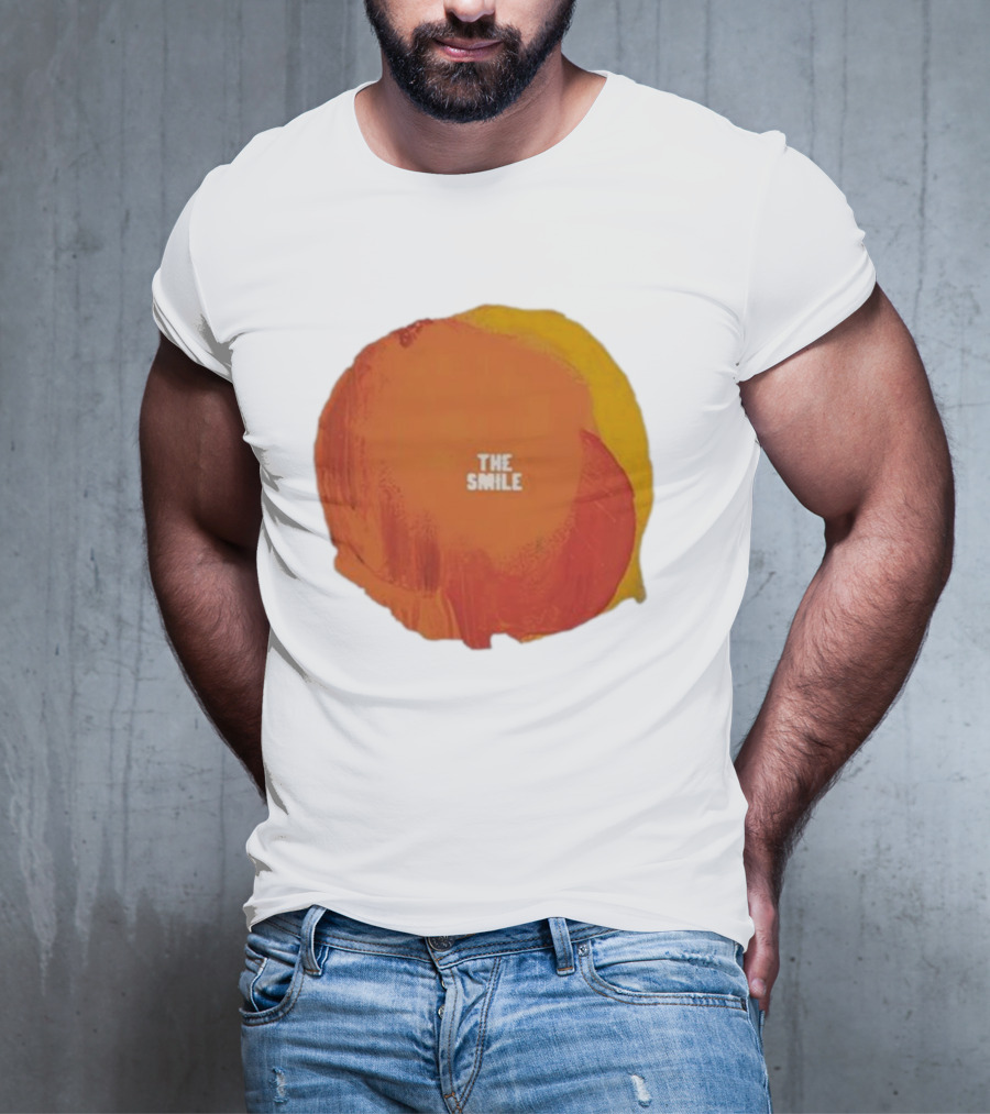 The Smile Sun Paint Texture Art Circle T-Shirt