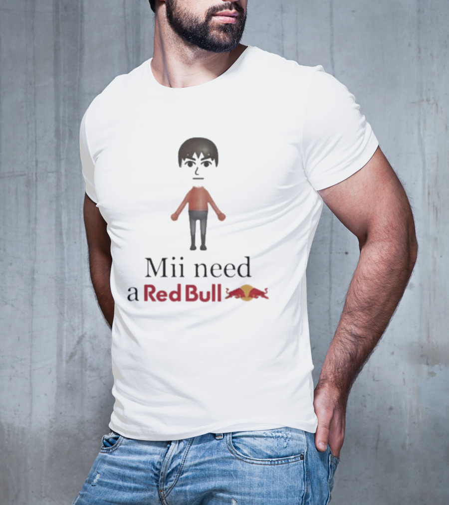 Mii Need A Red Bull Unethicalthreads Gaming Energy T-Shirt