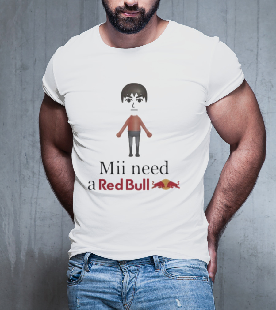 Mii Need A Red Bull Unethicalthreads Gaming Energy T-Shirt