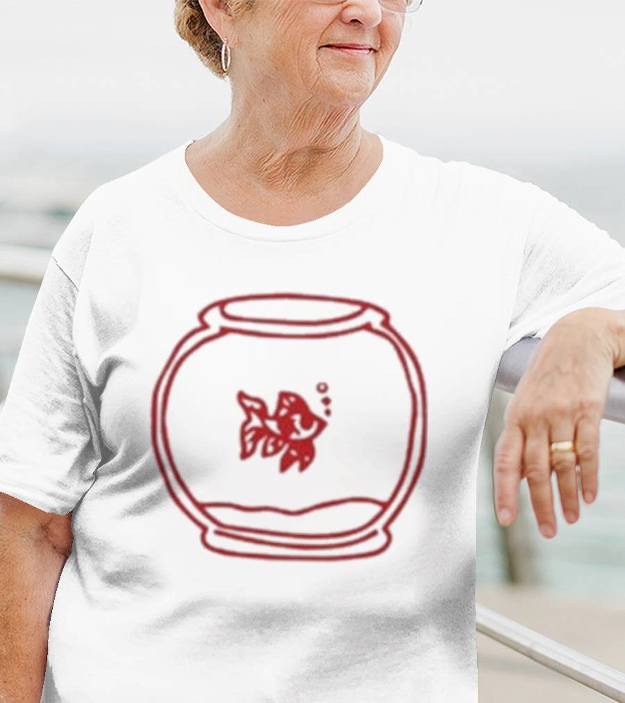 Paige Fish Bowl Red Fish Visual T-Shirt