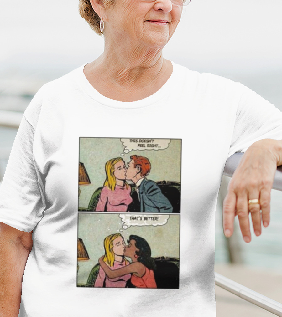 This Doesn’t Feel Right That’s Better Comic Panel With Thought Bubbles T-Shirt