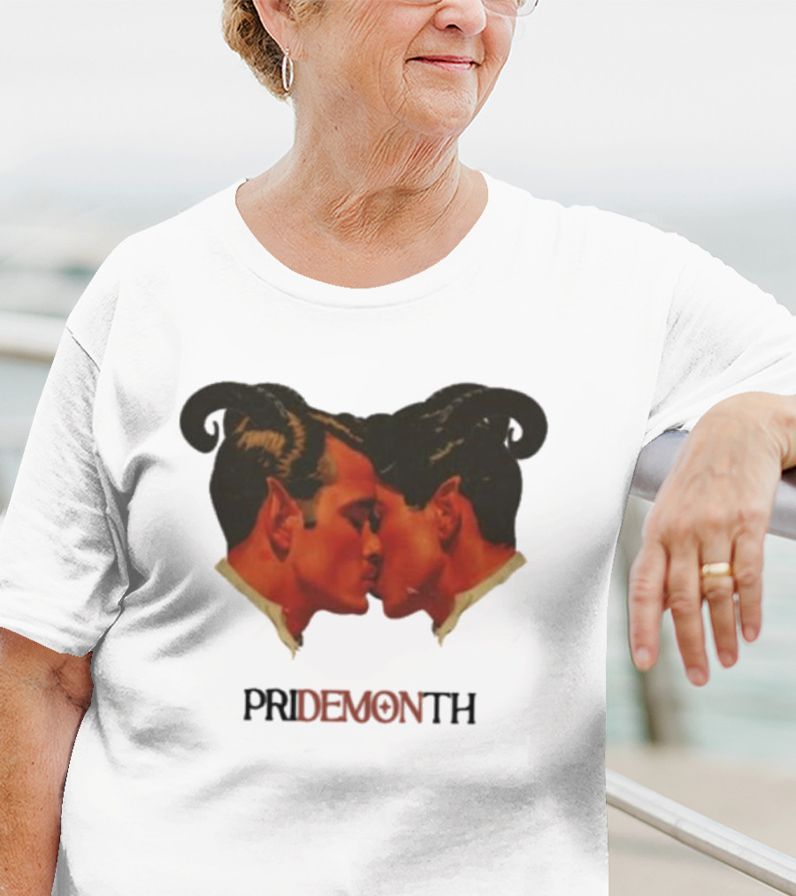 Vintage Fantasy Pride Month Pride Month Demon Lovers T-Shirt