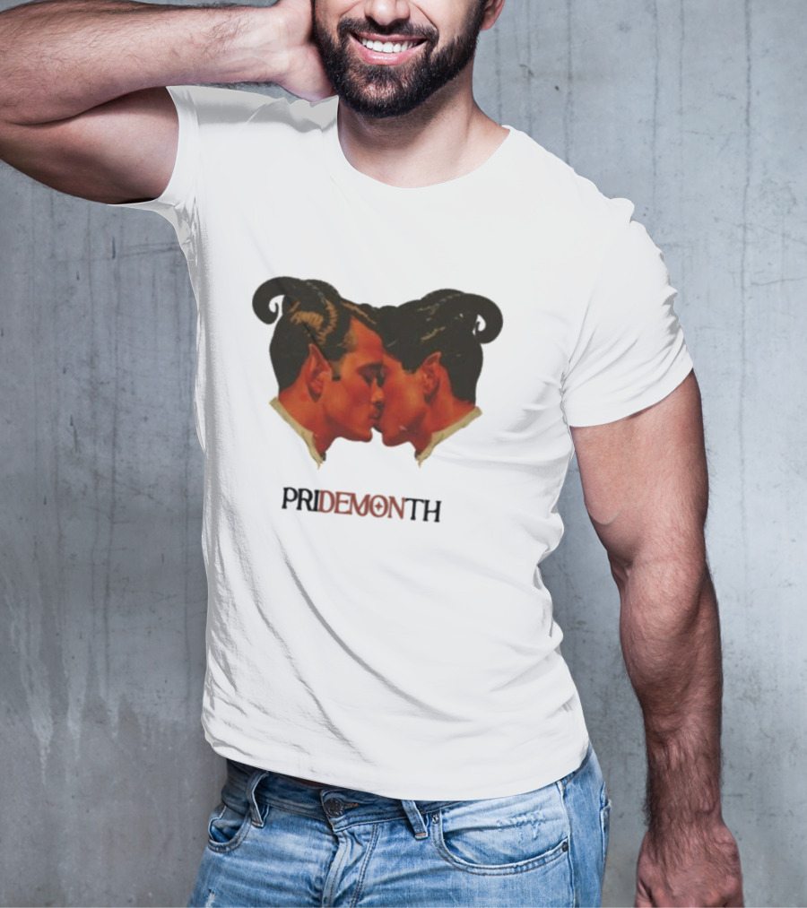 Vintage Fantasy Pride Month Pride Month Demon Lovers T-Shirt