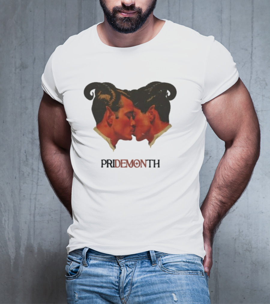 Vintage Fantasy Pride Month Pride Month Demon Lovers T-Shirt