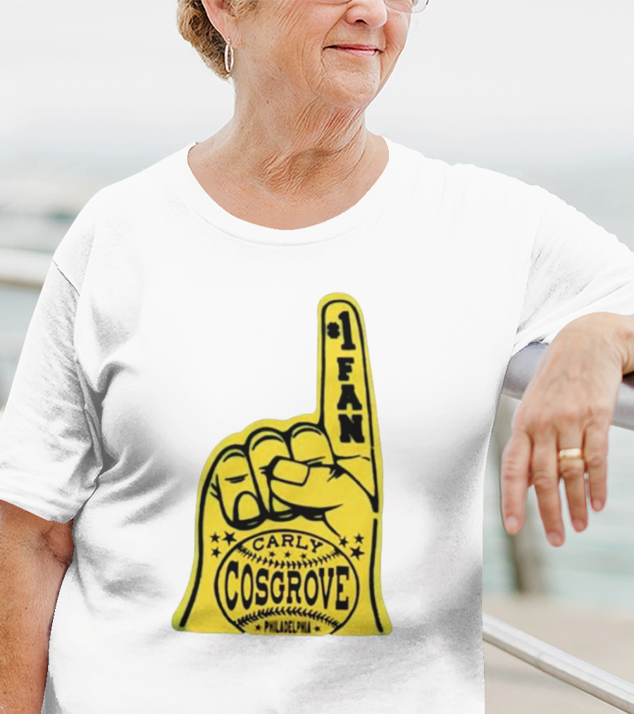 Carly Cosgrove Philadelphia Number One Fan Foam Finger T-Shirt