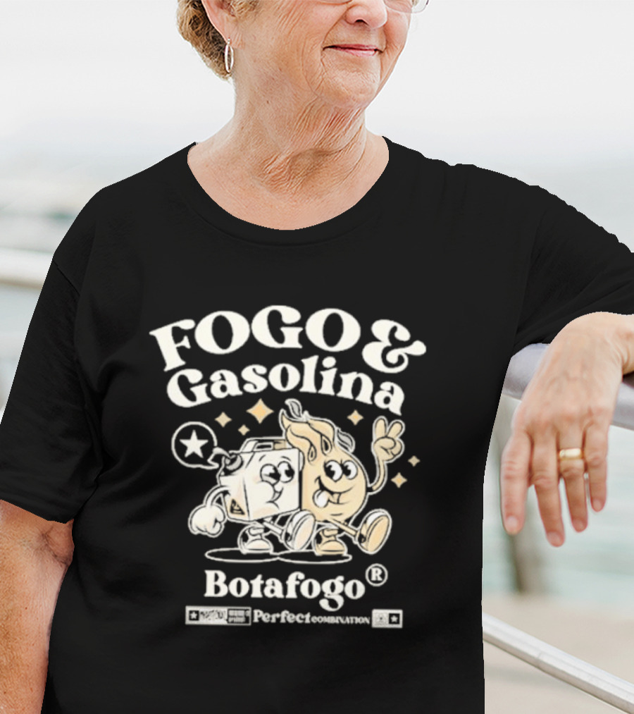 Fogo E Gasolina Botafogo Perfect Combination T-Shirt