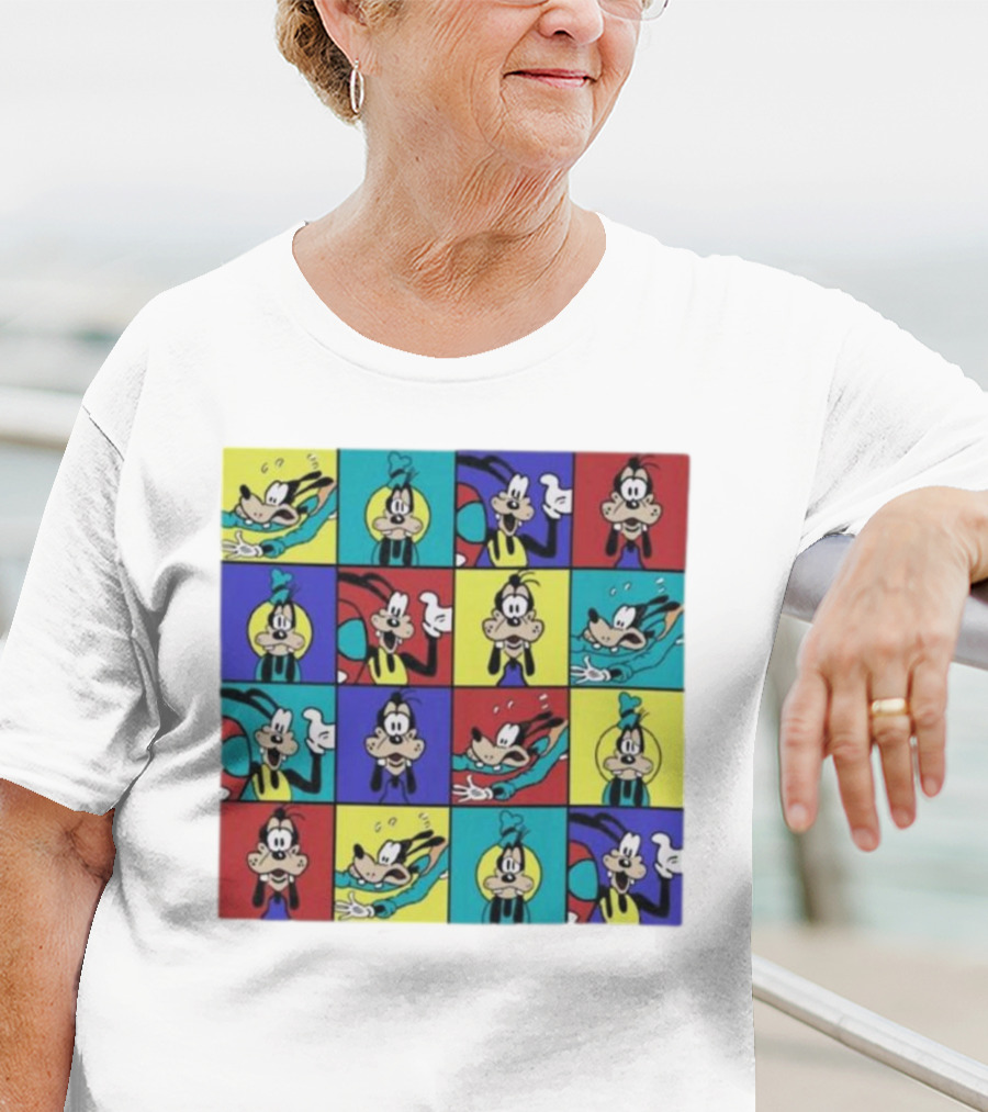 Goofy Multicolored Funny Face Expressions T-Shirt