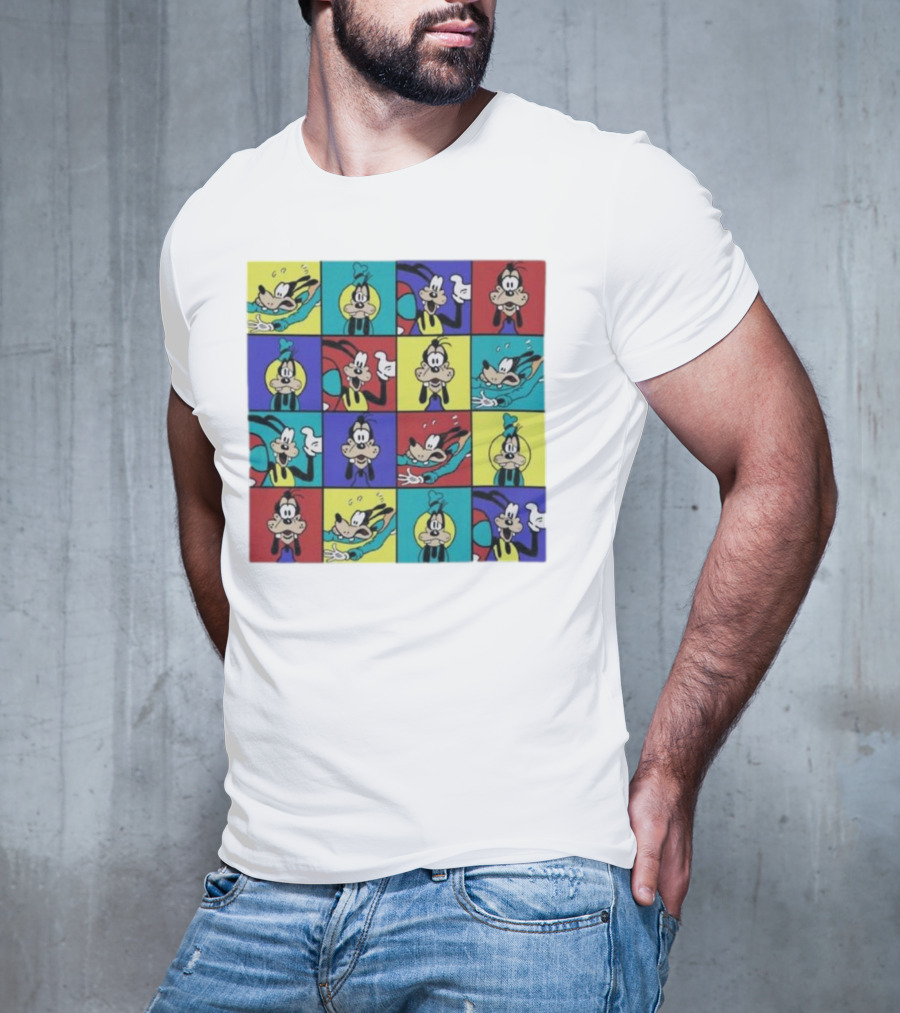 Goofy Multicolored Funny Face Expressions T-Shirt