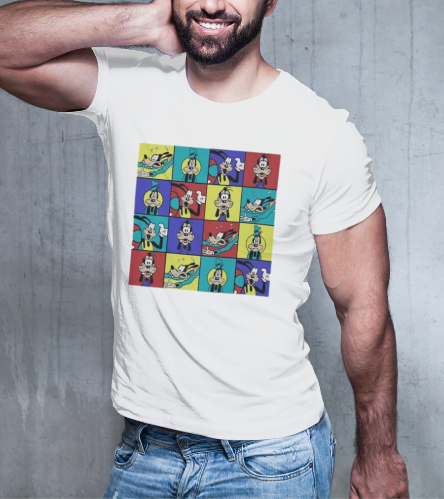 Goofy Multicolored Funny Face Expressions T-Shirt