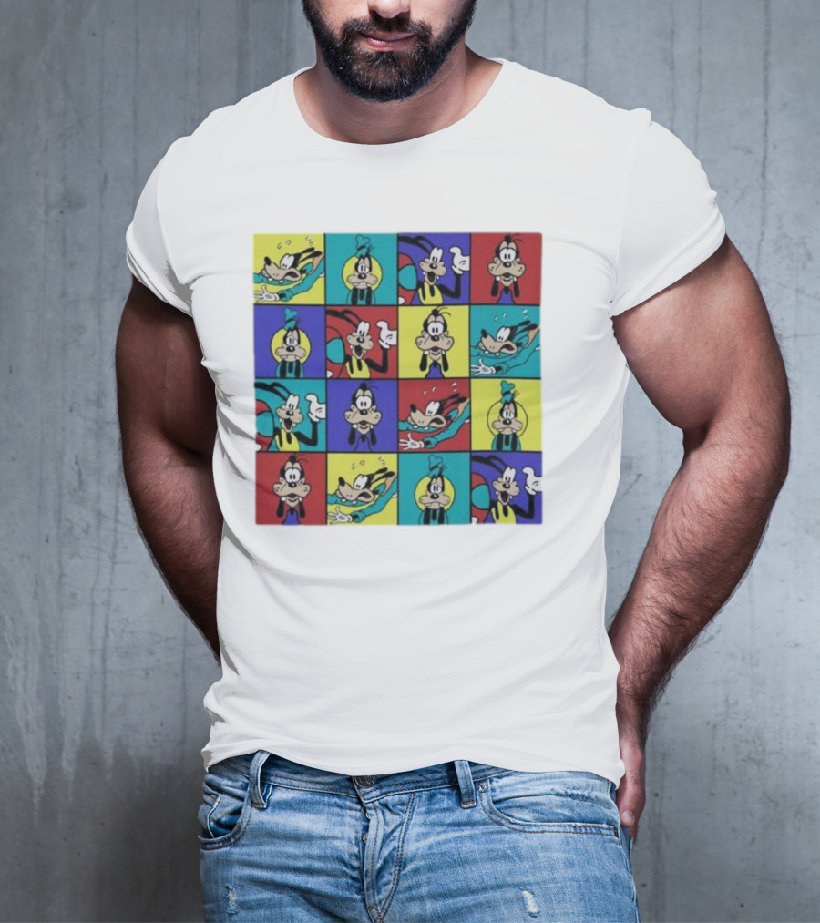 Goofy Multicolored Funny Face Expressions T-Shirt