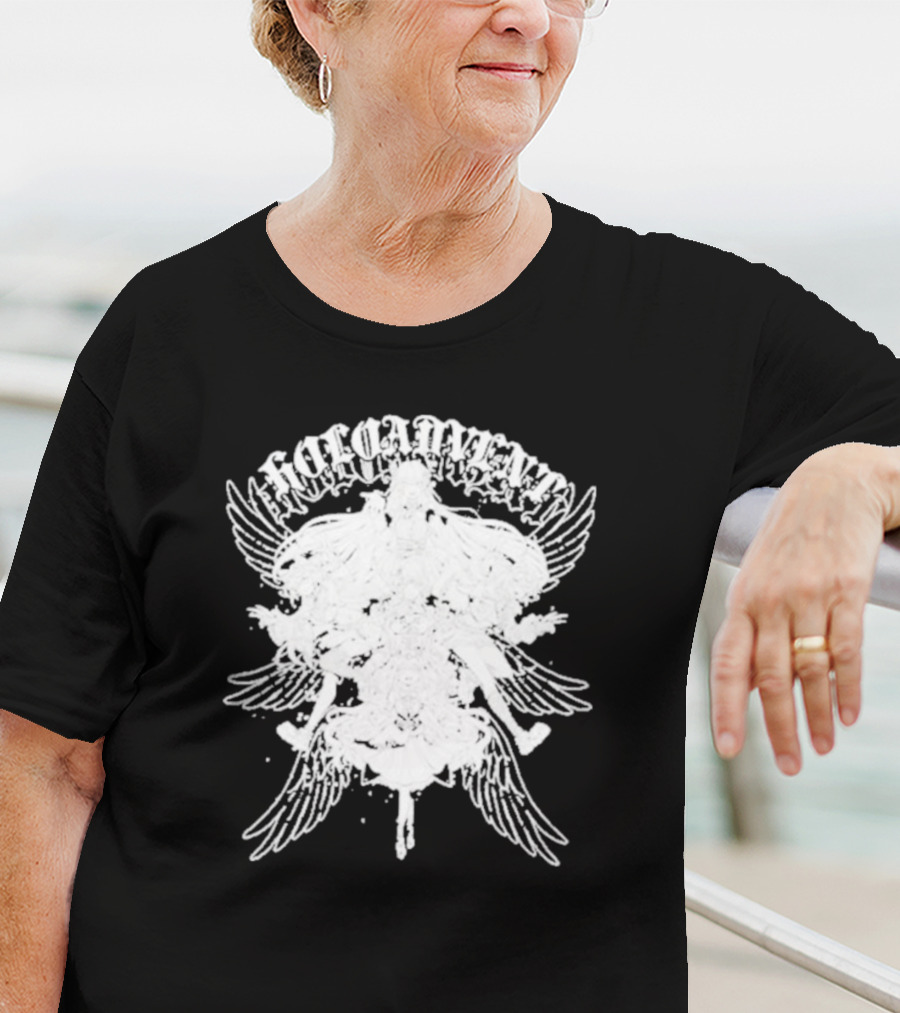 Omocat X Holoadvent Angelic Wings White T-Shirt