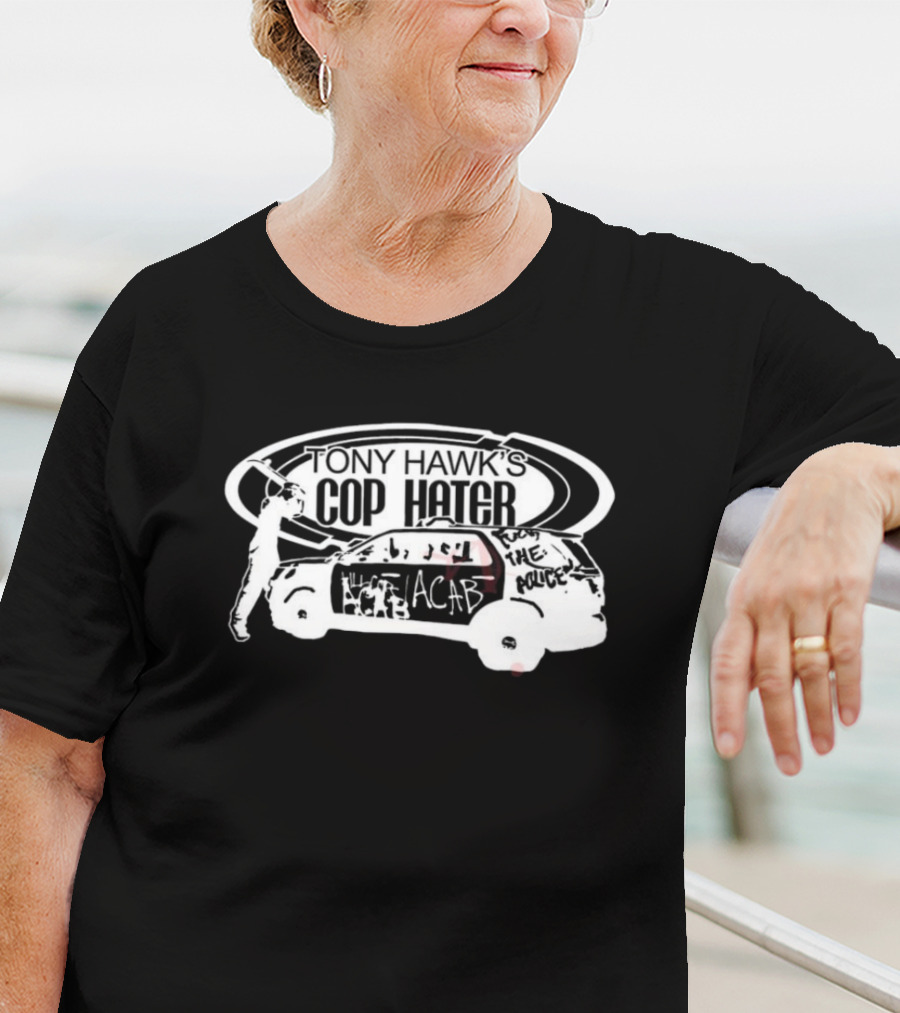 TONY HAWK'S COP HATER ACAB FROM THE POLICE T-Shirt