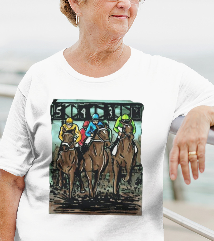 U Horse Races Waitlist Action 54321 T-Shirt