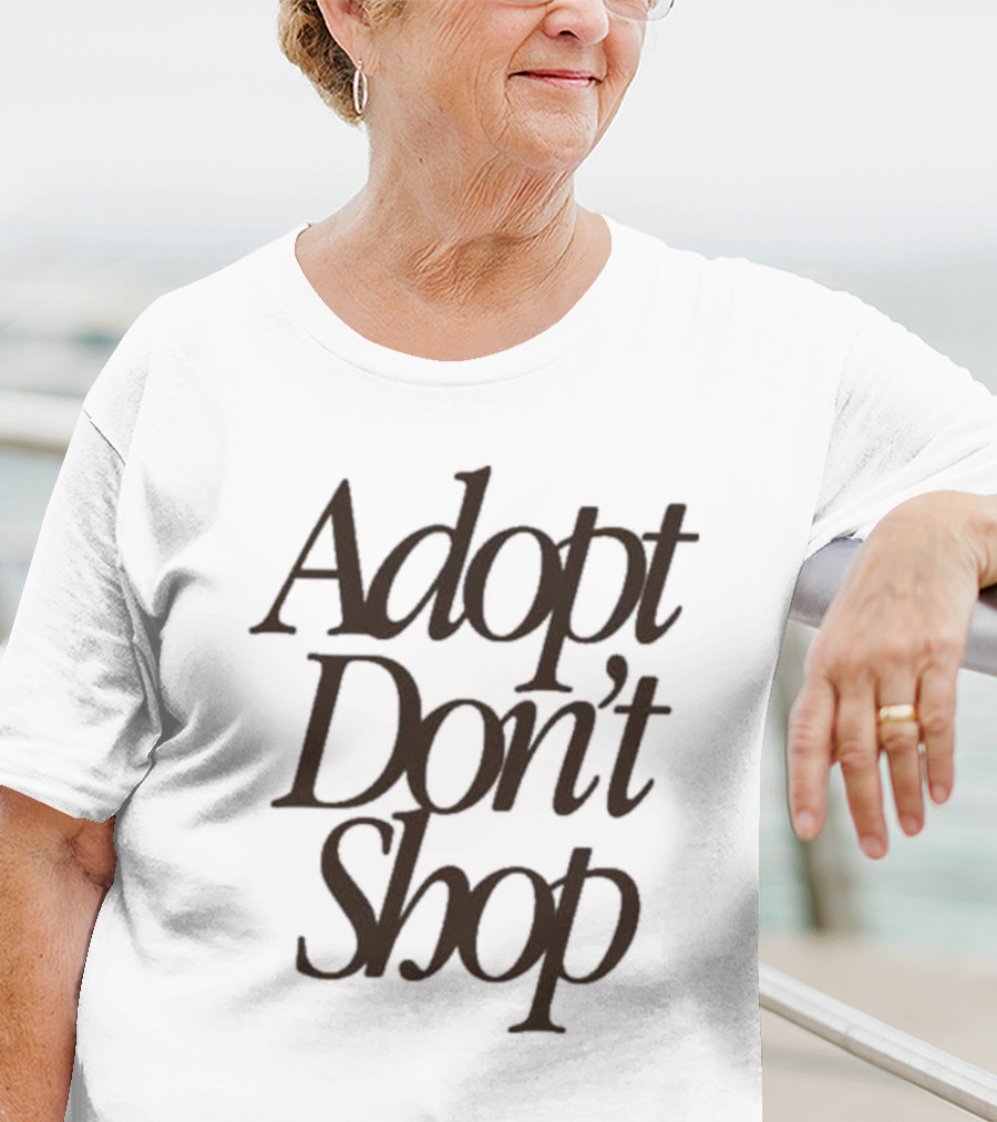 Miss Peaches Adopt Don’t Shop Message T-Shirt