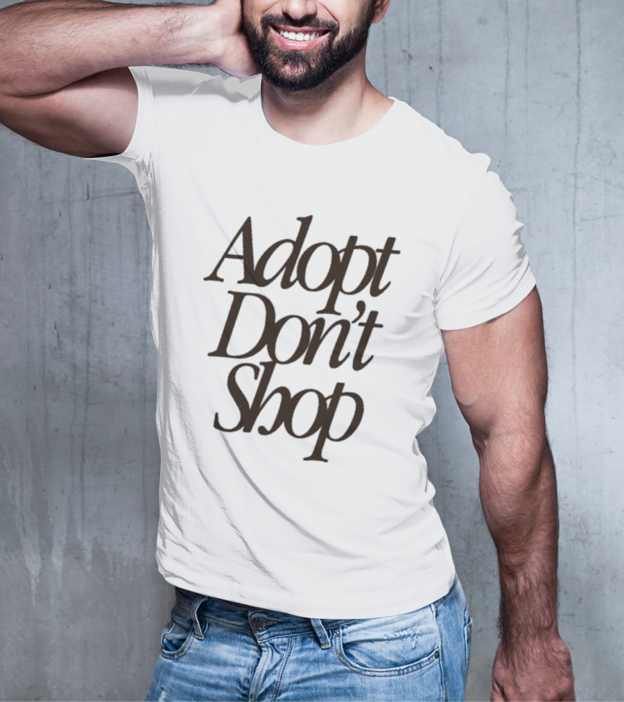 Miss Peaches Adopt Don’t Shop Message T-Shirt