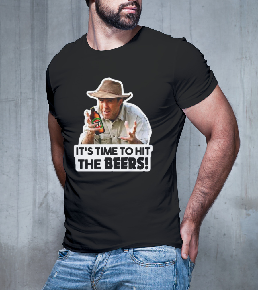 Russell Coight It's Time To Hit The Beers Beer Bottle Hat T-Shirt