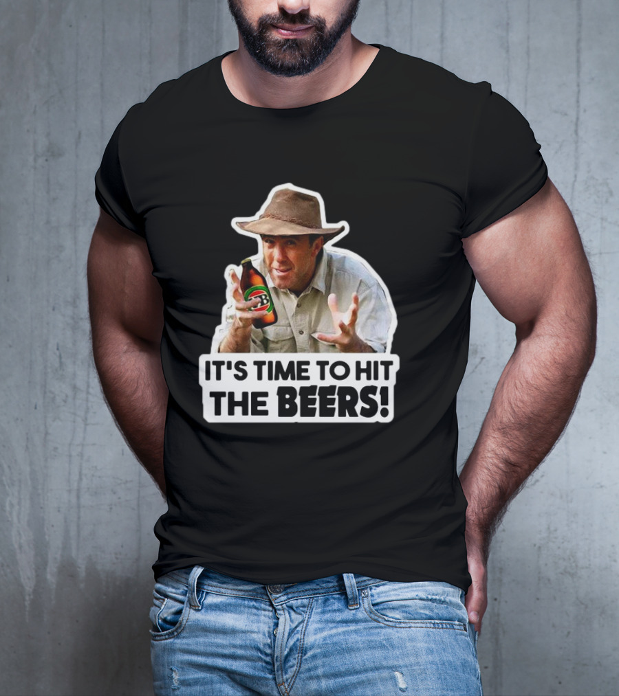 Russell Coight It's Time To Hit The Beers Beer Bottle Hat T-Shirt