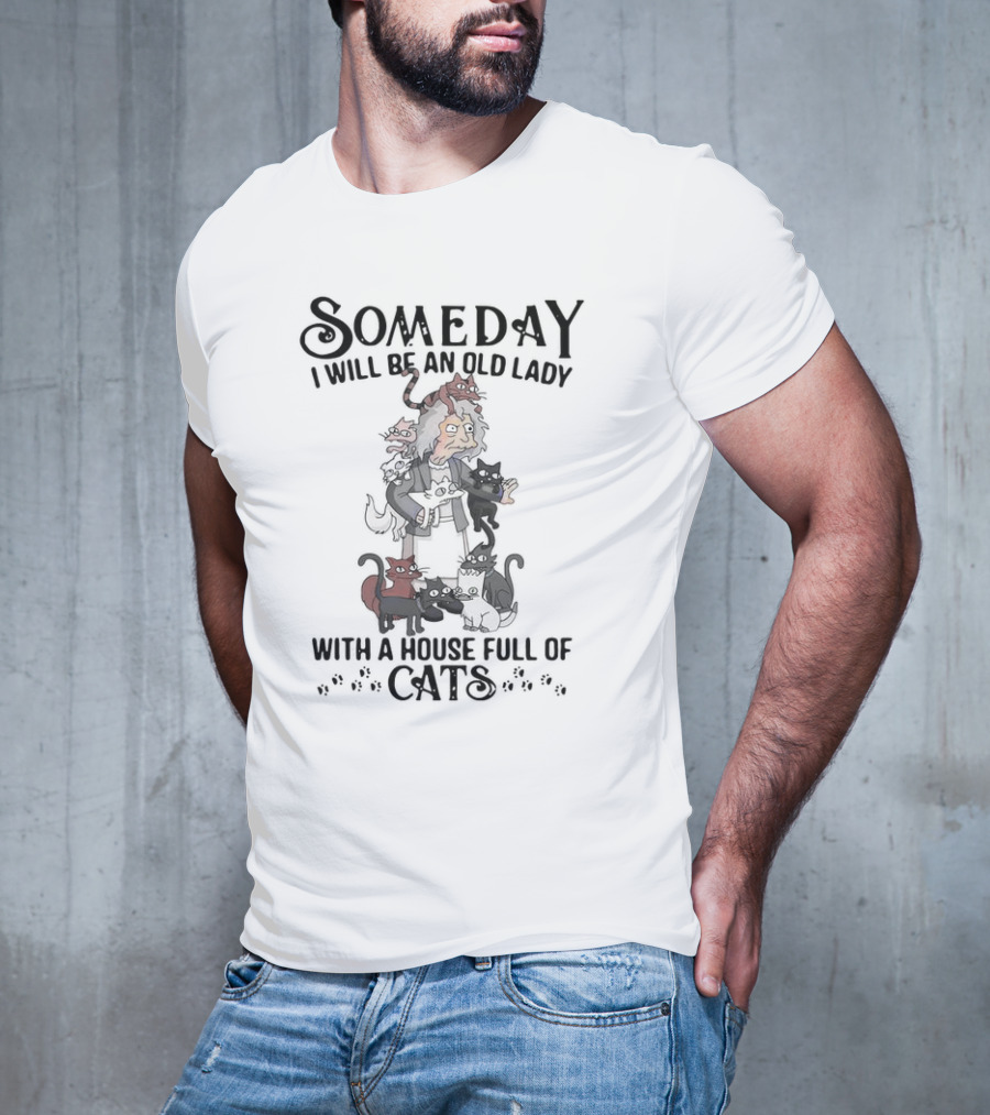 Someday I Will Be An Old Lady With A House Full Of Cats Eleanor Abernathy The Simpsons T-Shirt