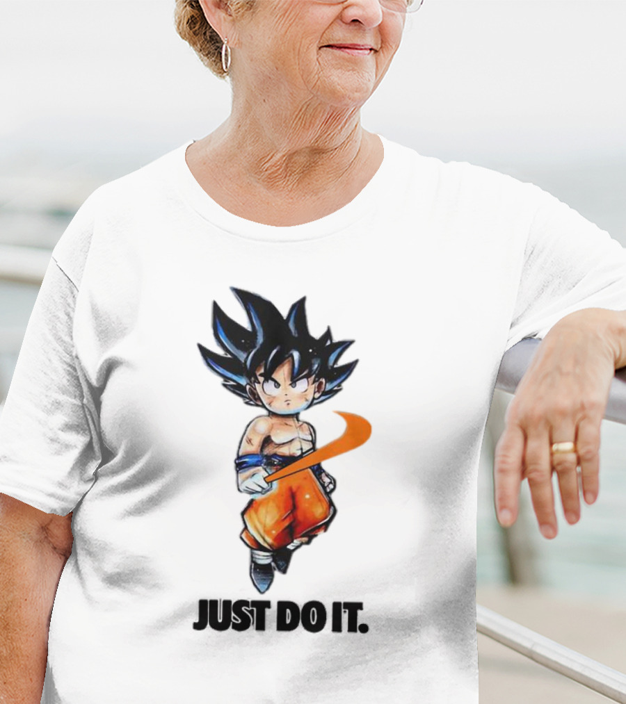 Son Goku Just Do It Dragon Ball Crossover T-Shirt