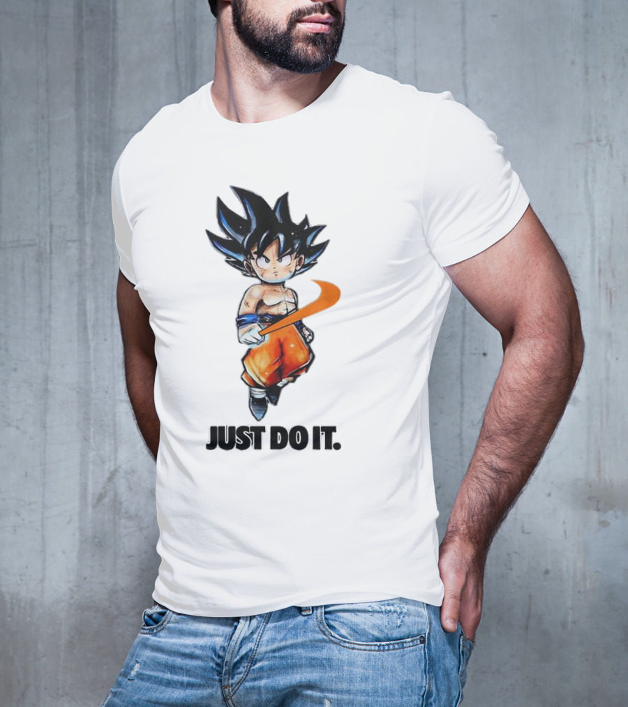 Son Goku Just Do It Dragon Ball Crossover T-Shirt