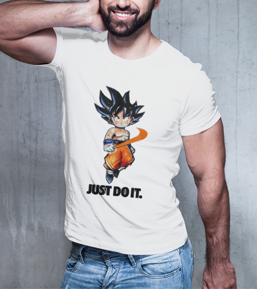 Son Goku Just Do It Dragon Ball Crossover T-Shirt