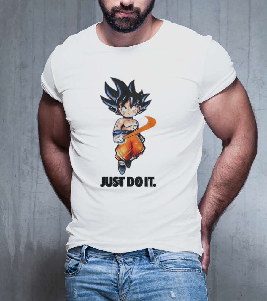 Son Goku Just Do It Dragon Ball Crossover T-Shirt