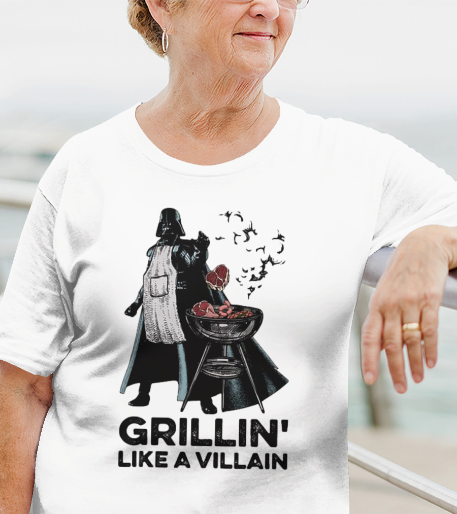 Star Wars Grillin' Like A Villain Darth Vader BBQ Scene T-Shirt