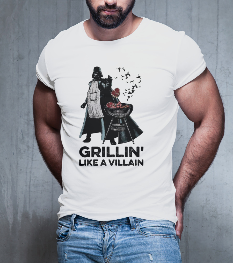 Star Wars Grillin' Like A Villain Darth Vader BBQ Scene T-Shirt