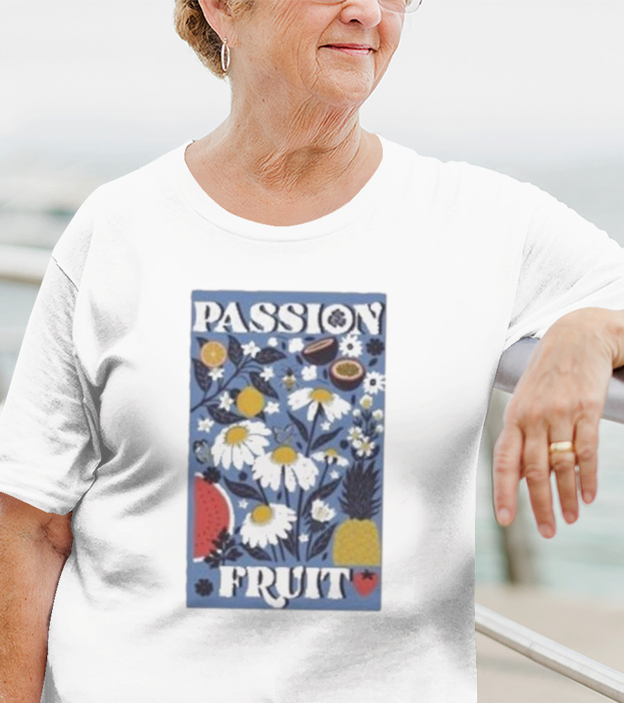 PASSION FRUIT Floral Charm With Passion Fruit And Pineapple T-Shirt