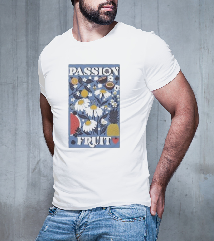 PASSION FRUIT Floral Charm With Passion Fruit And Pineapple T-Shirt