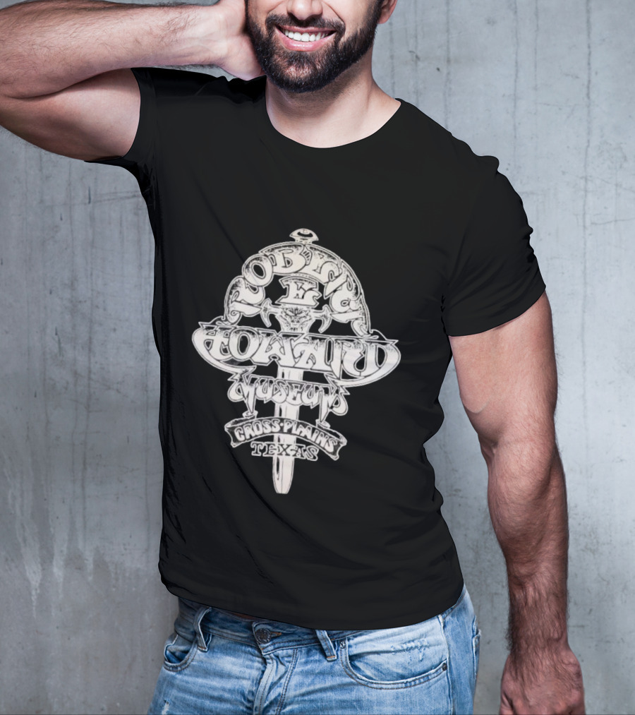 Robert E. Howard Museum Sword Emblem Cross Plains Texas T-Shirt