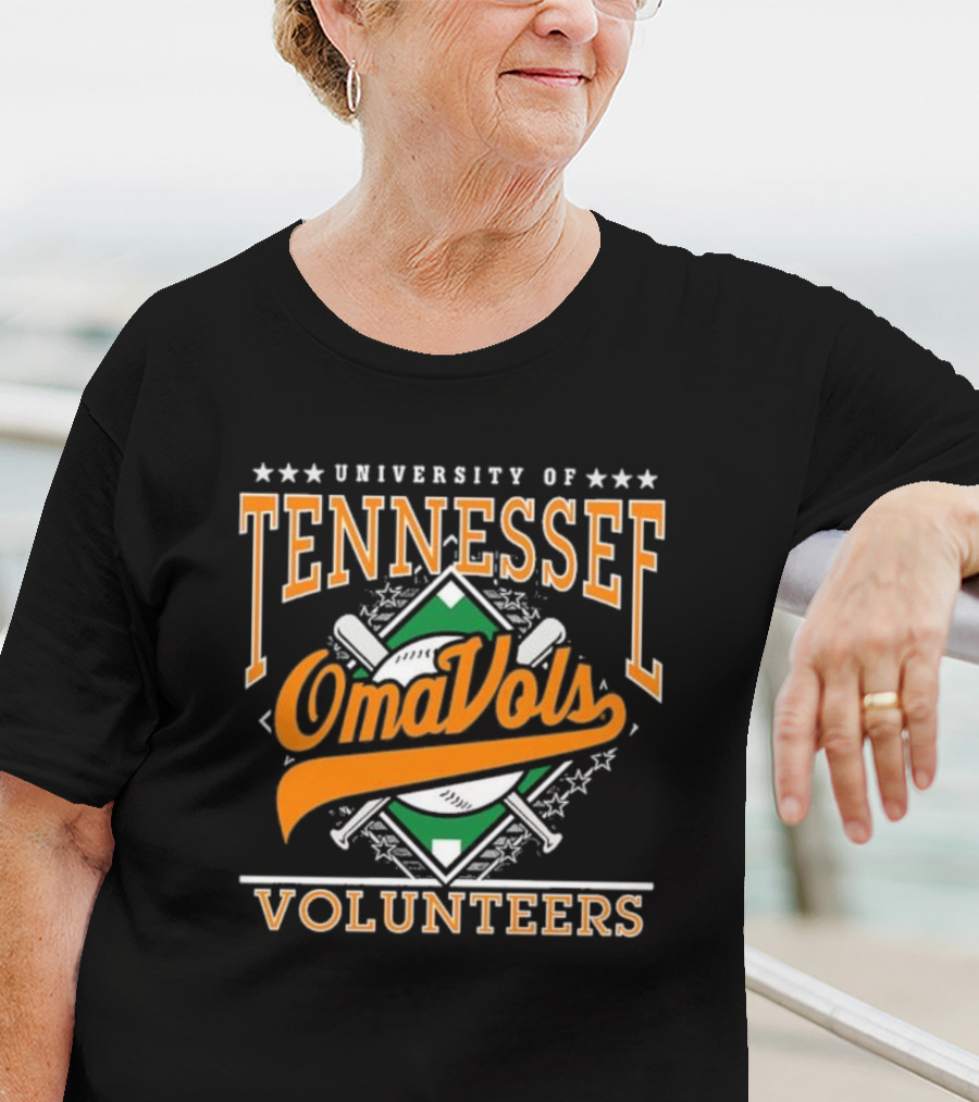 University Of Tennessee OmaVols Volunteers Baseball Throwback T-Shirt