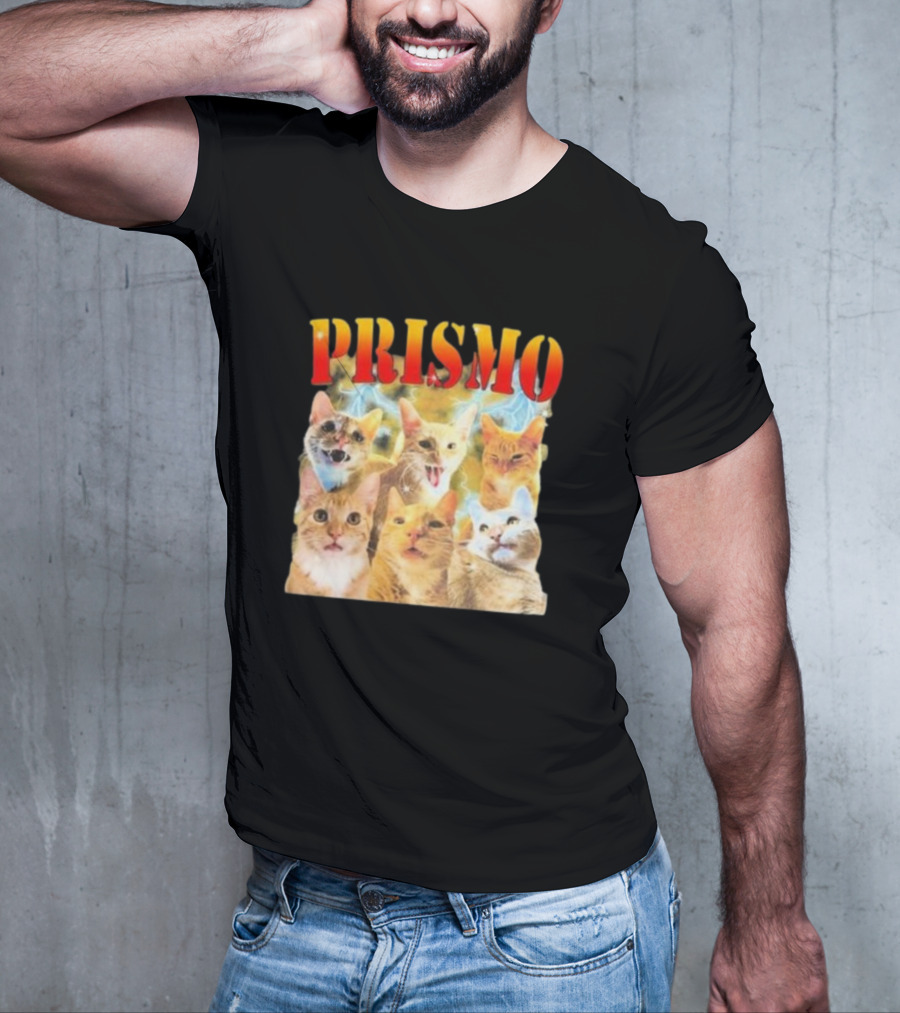 Prismo Cats Colorful Expressions Feline Montage T-Shirt
