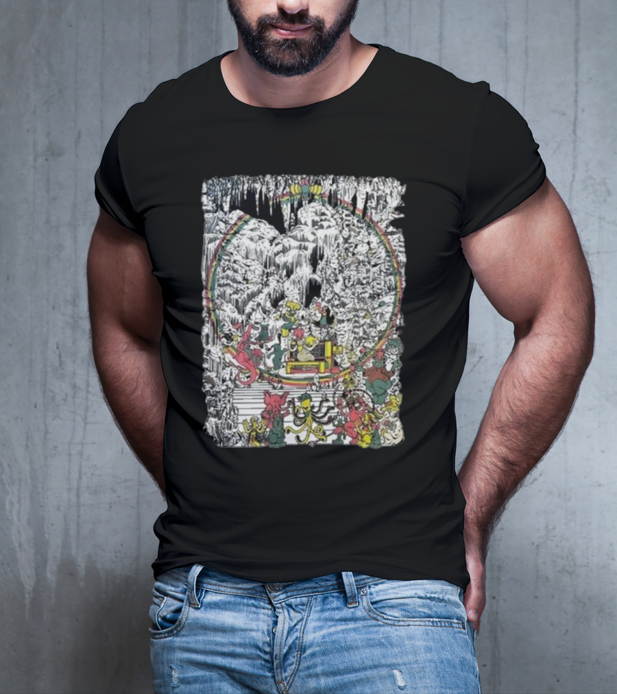 Brian Blomerth Sprinkle’s Glow Mineralogy Psychedelic Cavern Creatures And Vibrant Cosmic Scenes T-Shirt