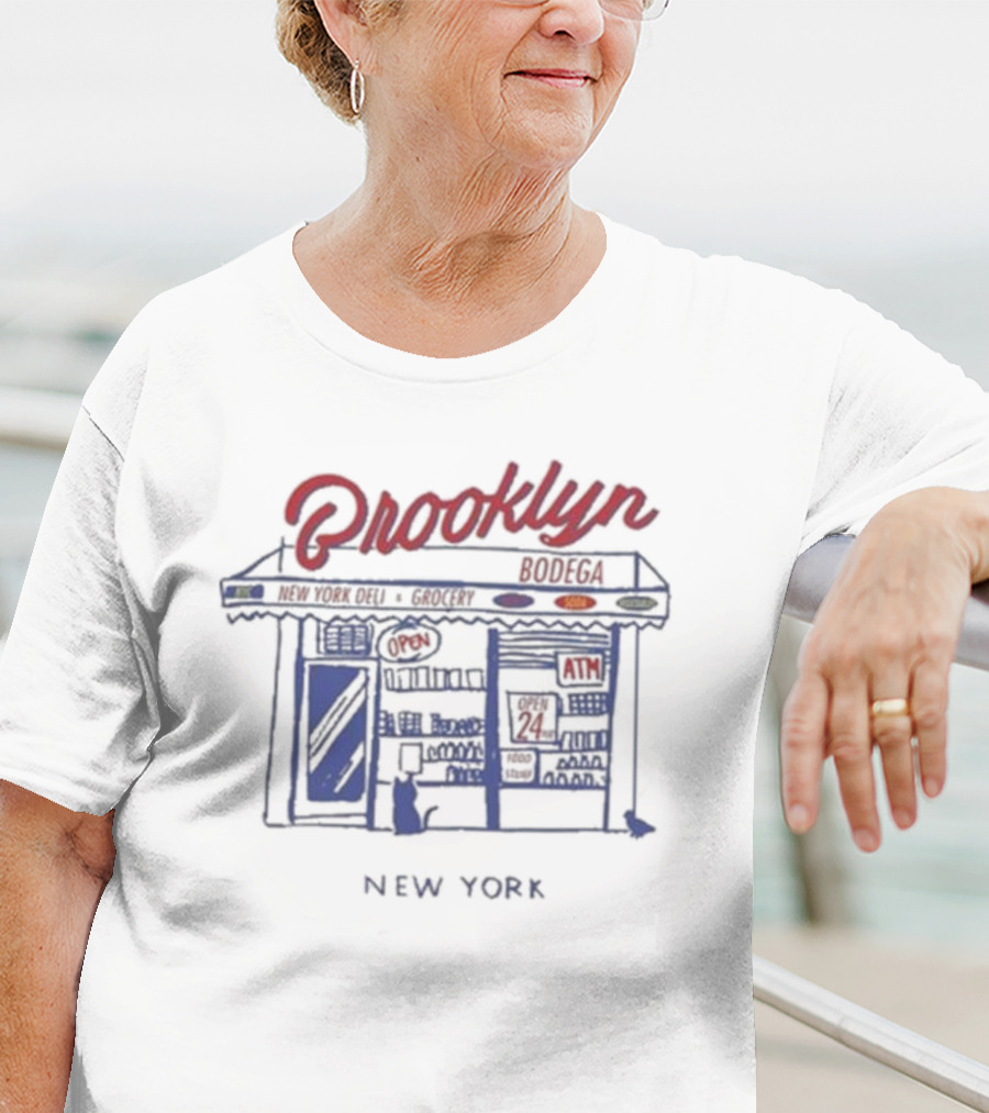Brooklyn Bodega New York Deli Grocery Open 24 ATM T-Shirt