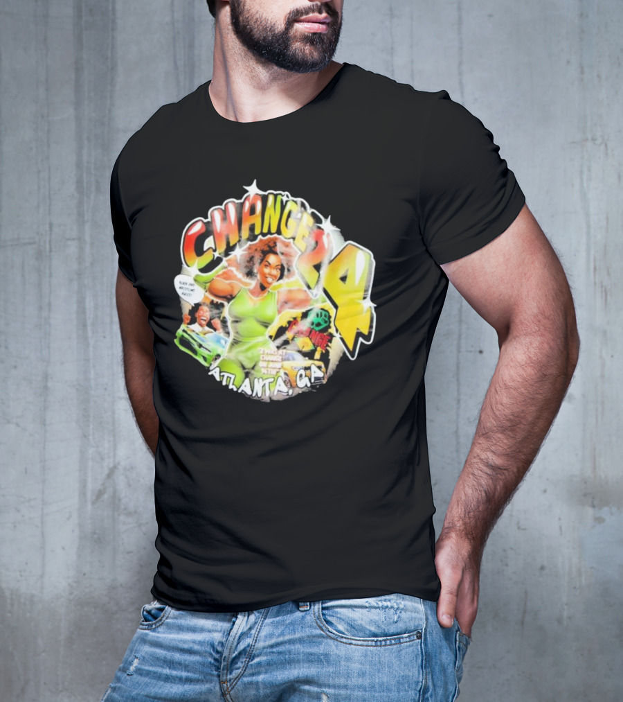 Change 24 Atlanta GA June 16th Black Pro Wrestling Rules T-Shirt