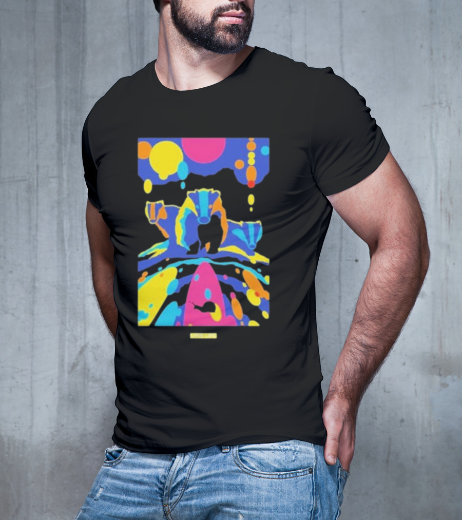 Chris Packham Badgers Glow In The Dark Colorful Wildlife T-Shirt