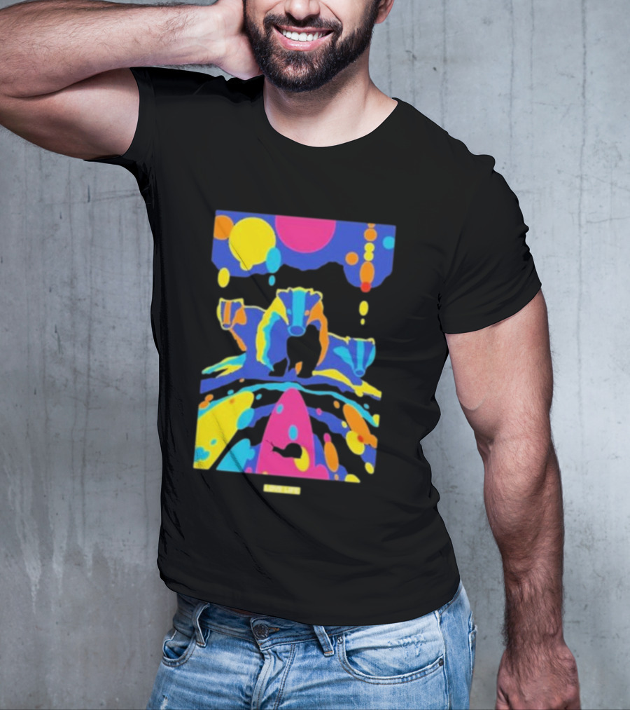 Chris Packham Badgers Glow In The Dark Colorful Wildlife T-Shirt